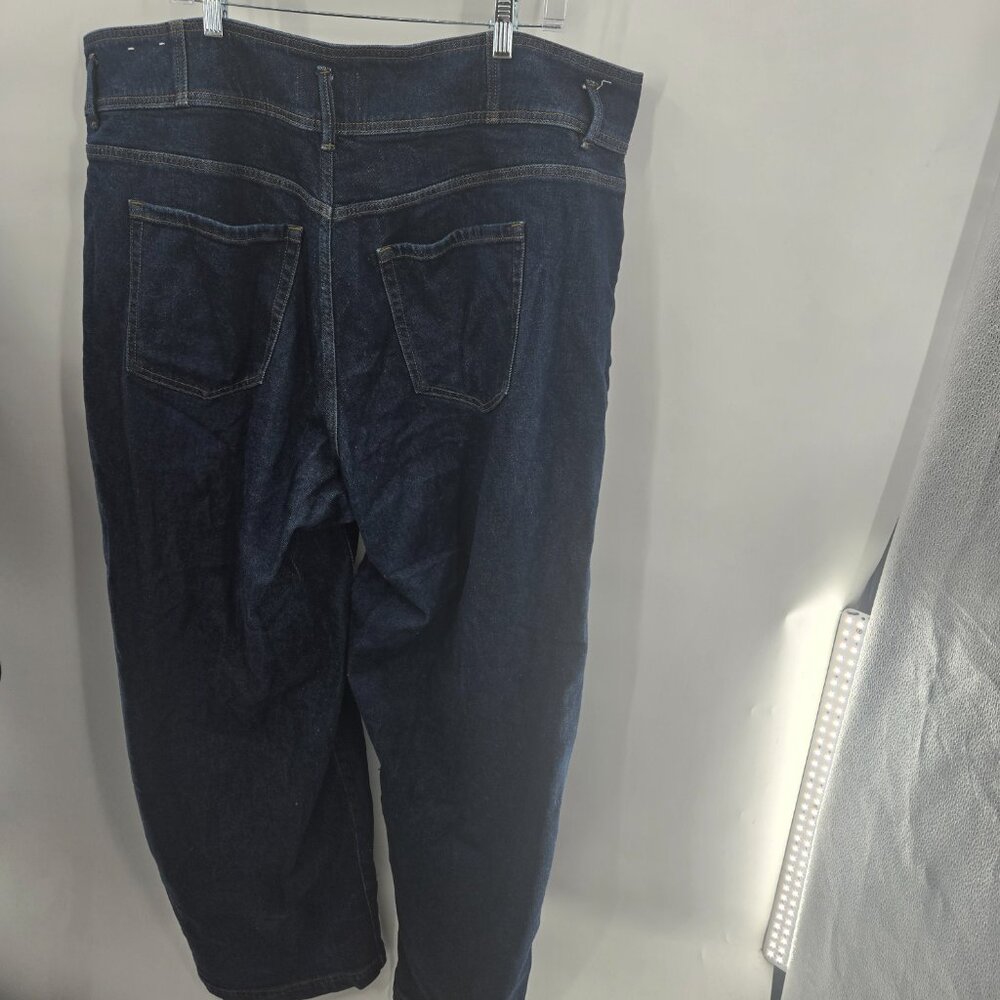 Lane Bryant Dark Blue Ultra High-Rise Signature Fit Wide Leg Jeans 24 Long - Picture 3 of 14